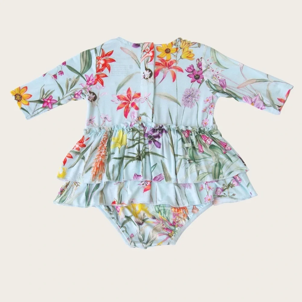 Charming Mary Skirted Bodysuit - Fiji Garden